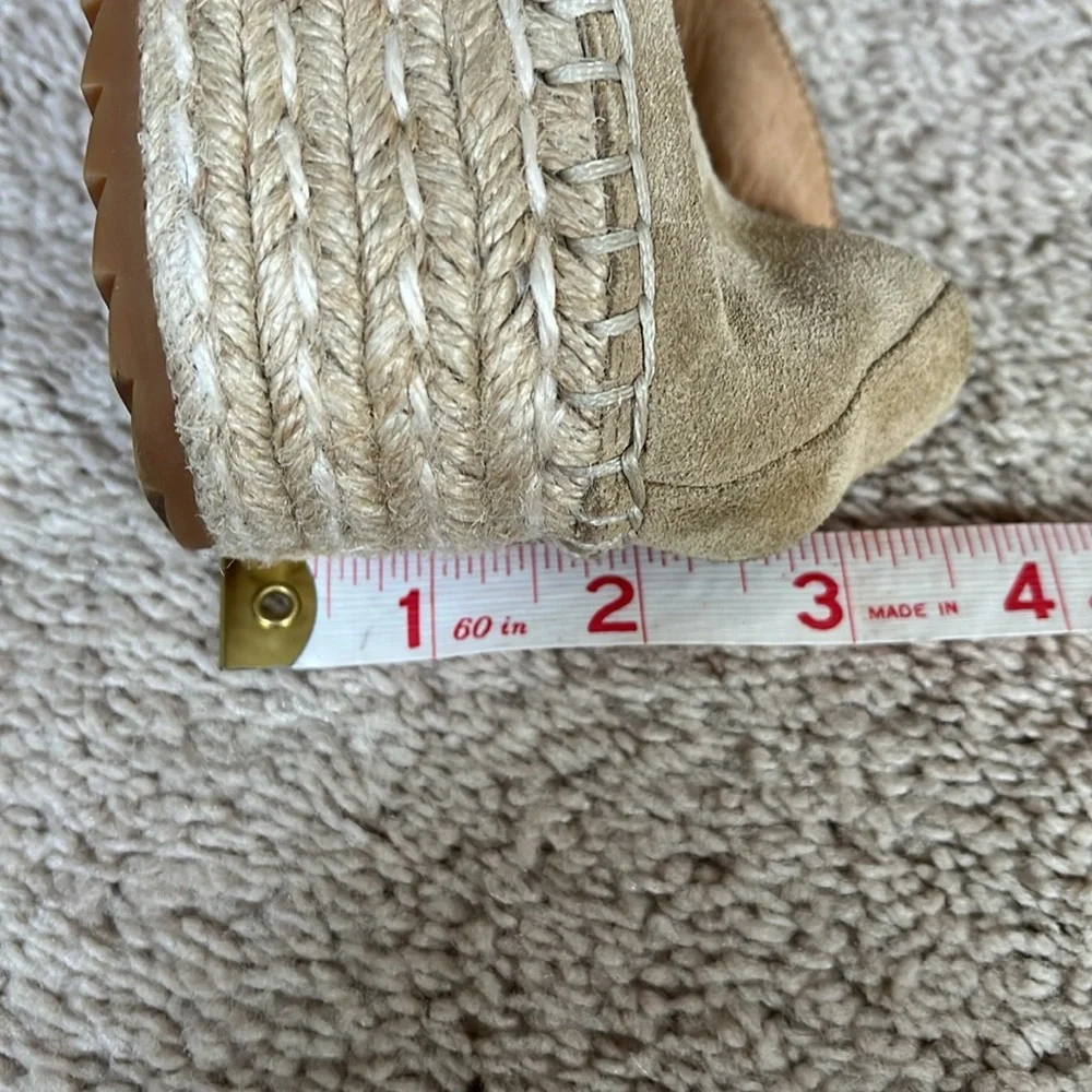 Joie Diana Women's Suede Tan Espadrille Loafers Size 36 1/2 (US Size 6 approx)